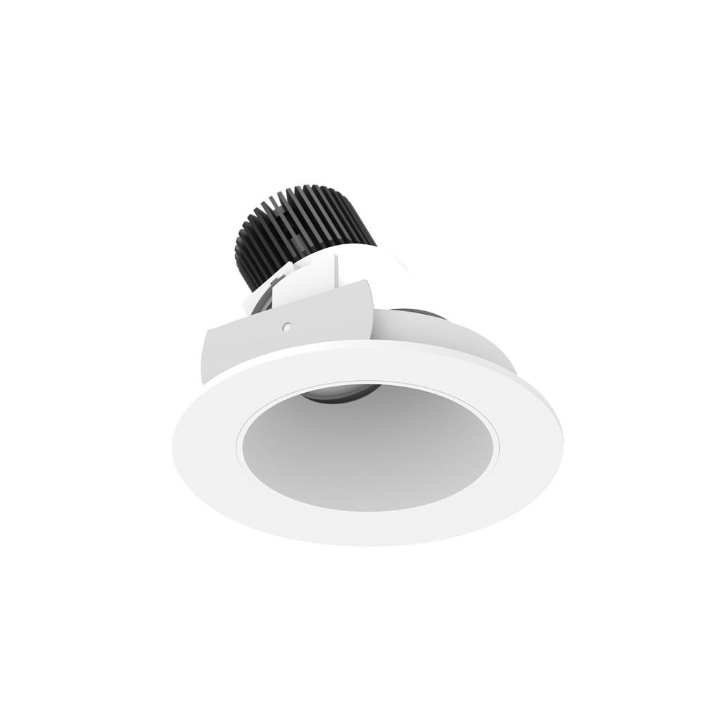 4" Iolite LED Round Adjustable Slot, 800lm / 14W, Comfort Dim, Matte Powder White Reflector /