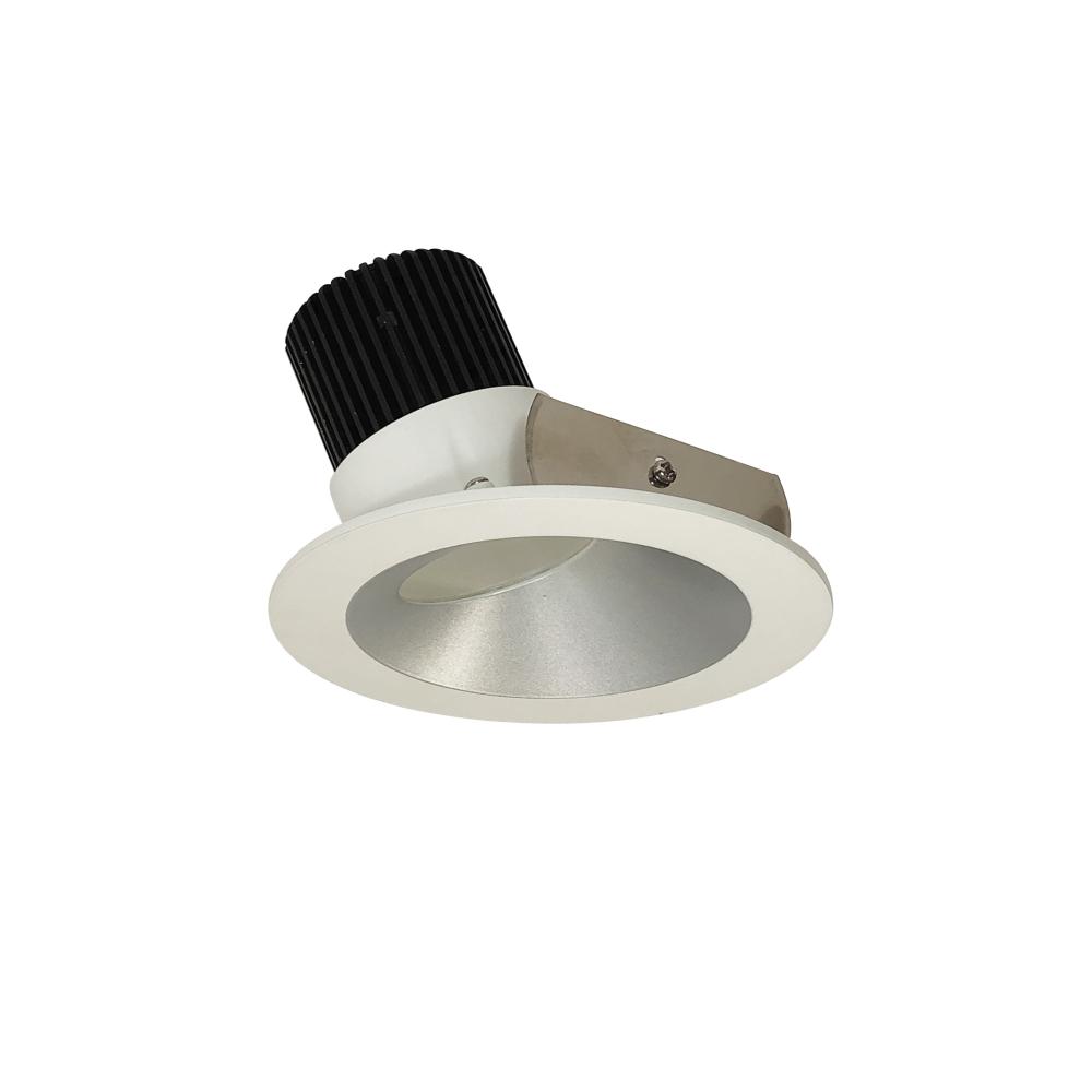 4" Iolite LED Round Wall Wash, 1000lm / 14W, 2700K, Haze Reflector / Matte Powder White Flange