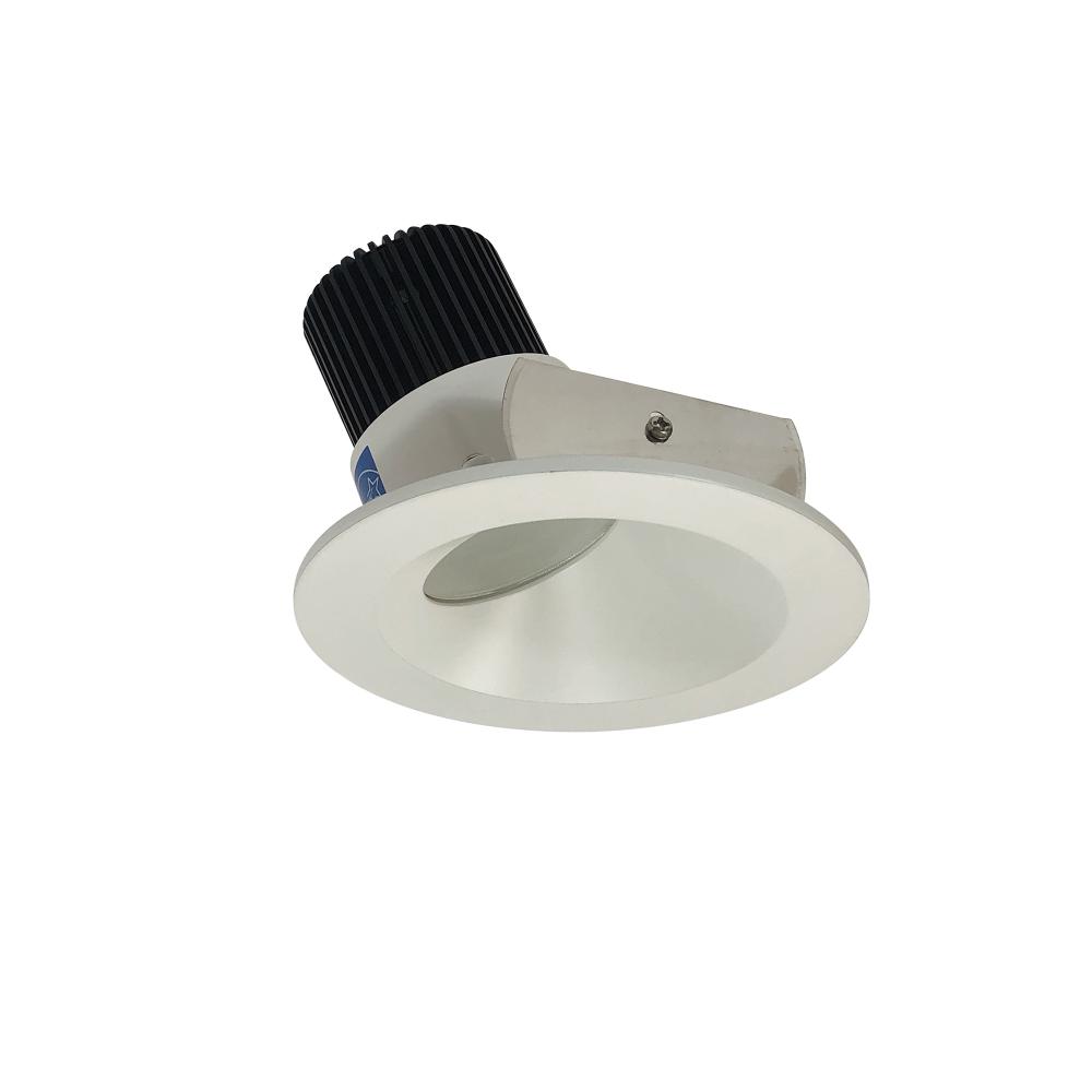 4" Iolite LED Round Wall Wash, 1000lm / 14W, 5000K, Matte Powder White Reflector / Matte Powder