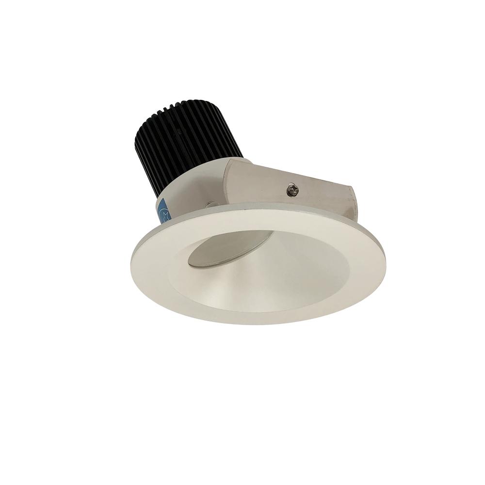 4" Iolite LED Round Wall Wash, 1000lm / 14W, 3500K, White Reflector / White Flange