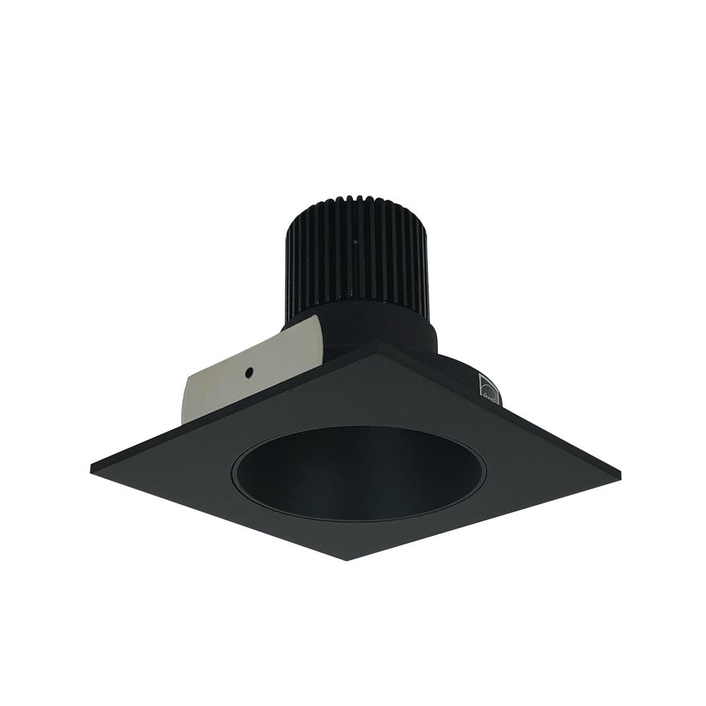 4" Iolite LED Square Reflector with Round Aperture, 10-Degree Optic, 850lm / 12W, 4000K, Black