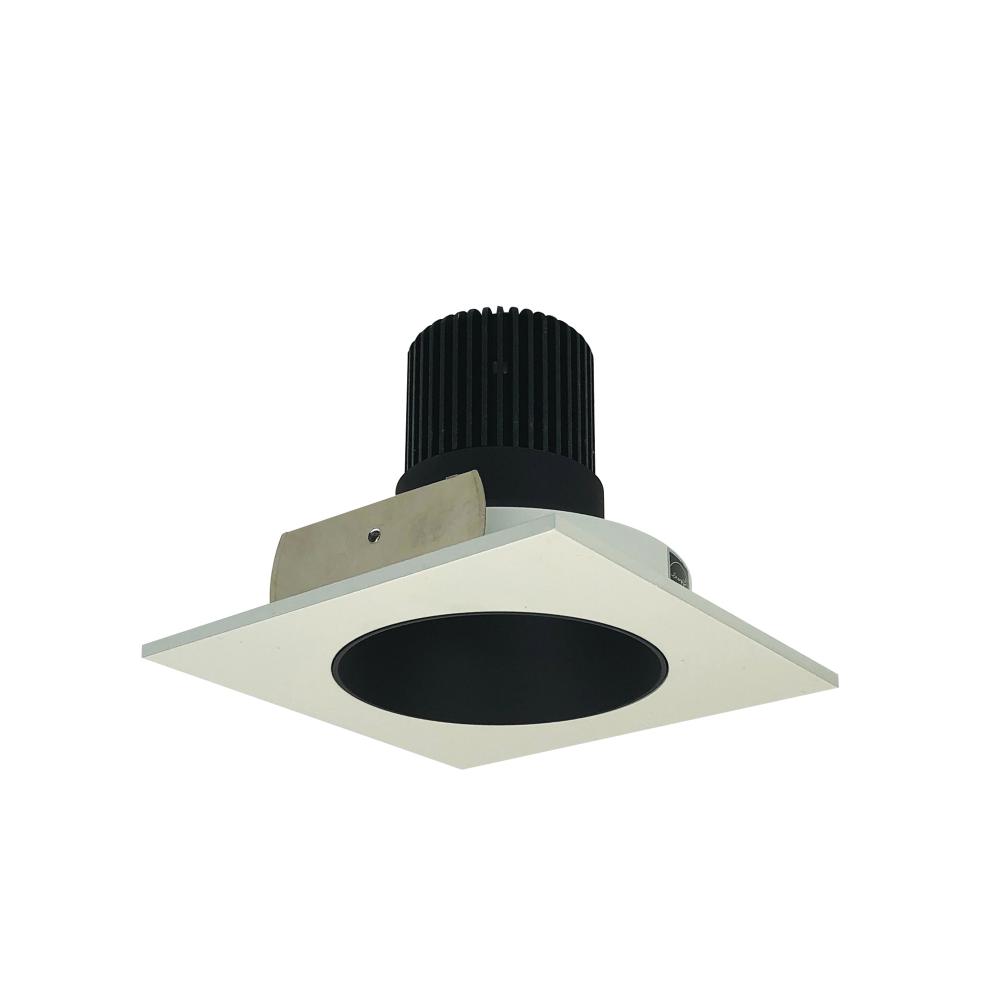 4" Iolite LED Square Reflector with Round Aperture, 10-Degree Optic, 850lm / 12W, 4000K, Black