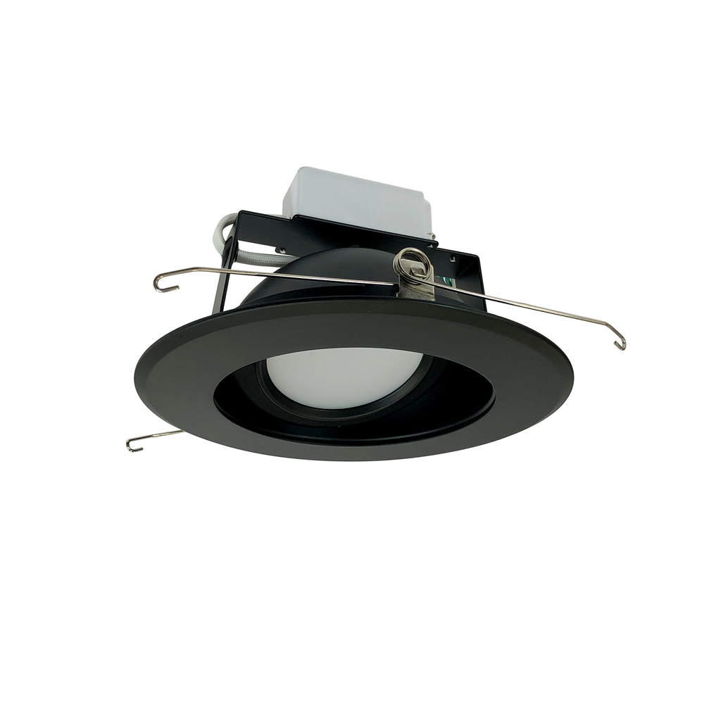 6" Cobalt Adjustable LED Retrofit, 1200lm / 14W, 3000K, Black Reflector / Black Flange