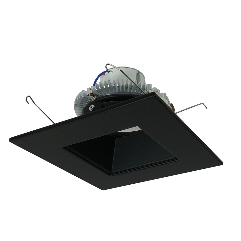 6" Cobalt Click Square Retrofit Reflector with Square Aperture, 1000lm / 12W, 3000K, Black