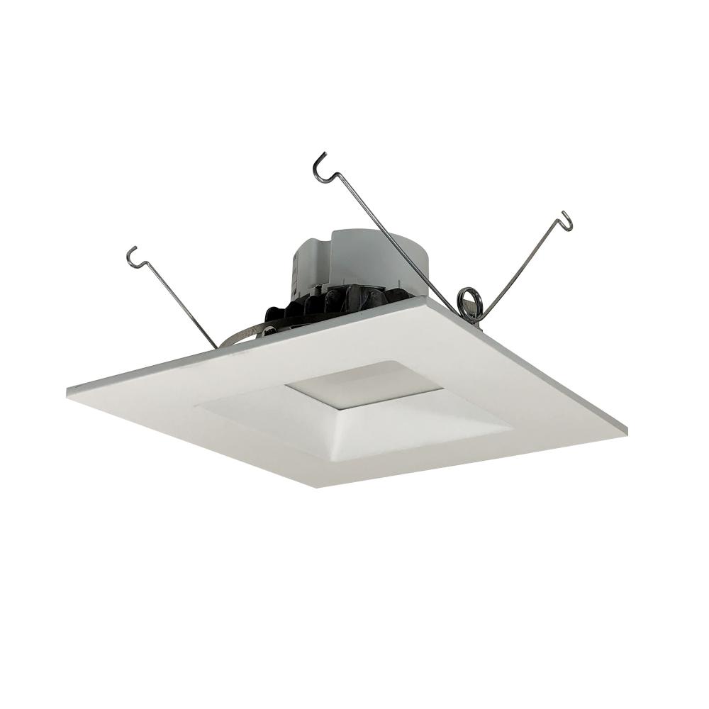 6" Onyx Square LED Retrofit Reflector, 750lm / 12W, 2700K, White finish