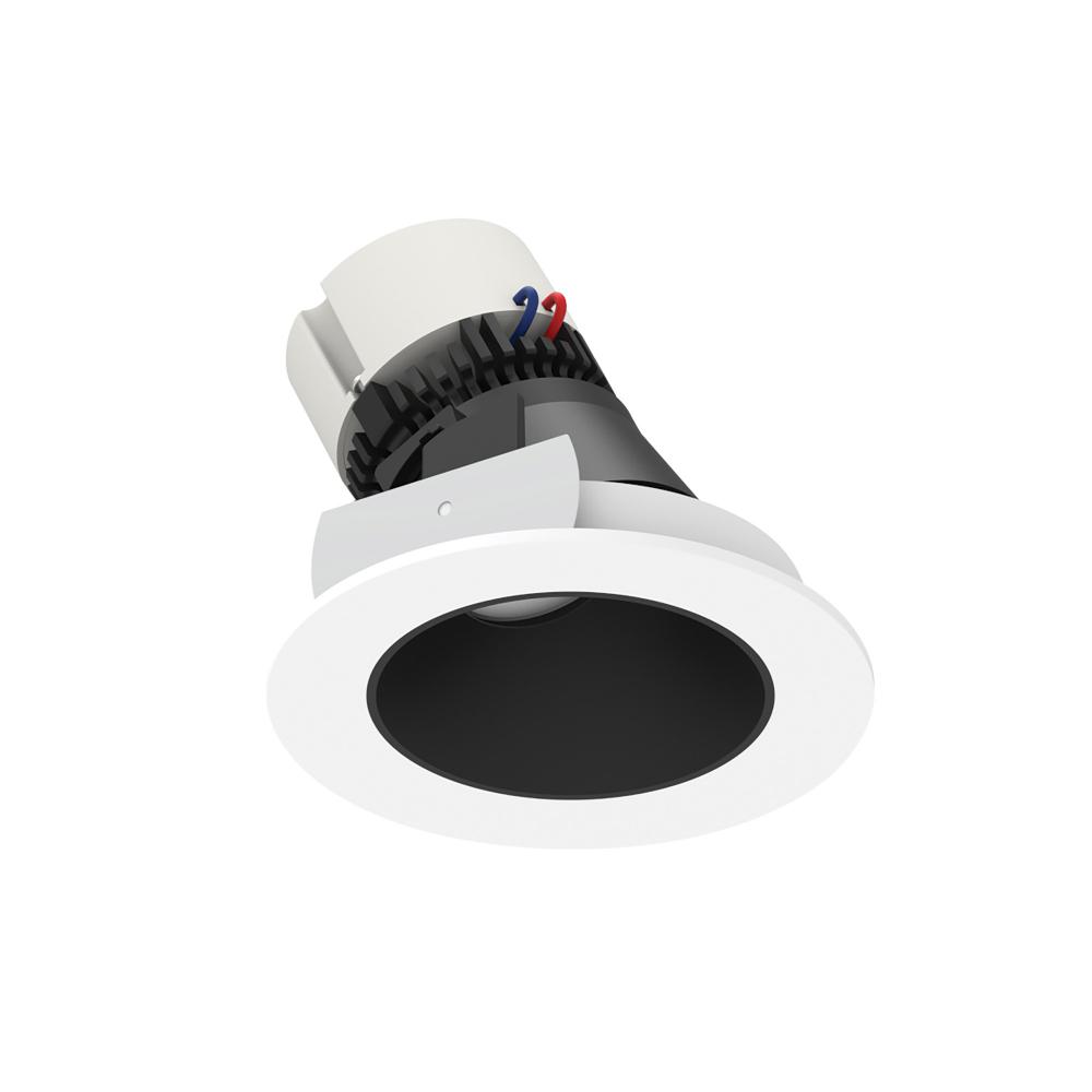 4" Pearl LED Round Adjustable Slot Retrofit, 750lm / 12W, Comfort Dim, Black Reflector / Matte