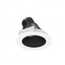 Nora NIO-4RSLACDXBMPW - 4" Iolite LED Round Adjustable Slot, 800lm / 14W, Comfort Dim, Black Reflector / Matte Powder