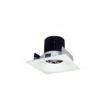 Nora NIOB-2SNB30QMPW - 2" Iolite LED Square Bullnose, 10-Degree Optic, 800lm / 12W, 3000K, Matte Powder White Finish