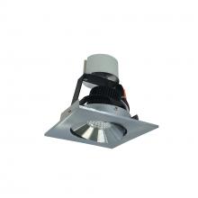 Nora NIR-4SC27XNN/10 - 4" Iolite LED Square Adjustable Cone Retrofit, 1000lm / 12W, 2700K, Natural Metal Reflector /