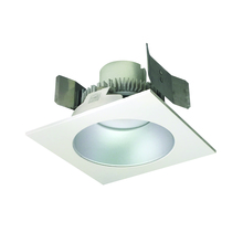 Nora NLCBC2-55330HZW/10 - 5" Cobalt Click Square Retrofit Reflector with Round Aperture, 1000lm / 12W, 3000K, Haze