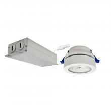 Nora NMW-427MPW - 4" M-Wave Can-less Adjustable LED Downlight, 2700K, Matte Powder White finish