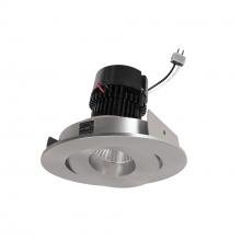 Nora NPRLV-4RG40XNN - 4" Pearl Low Voltage LED Round Adjustable Gimbal Retrofit, 1050lm / 11W, 4000K, Natural Metal