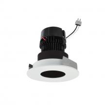 Nora NPRLV-4RPHCDXBMPW - 4" Pearl Low Voltage LED Round Pinhole Retrofit, 550lm / 11W, Comfort Dim, Black Pinhole / Matte