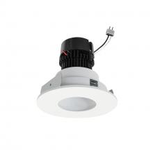 Nora NPRLV-4RPHCDXMPW - 4" Pearl Low Voltage LED Round Pinhole Retrofit, 550lm / 11W, Comfort Dim, Matte Powder White