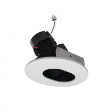 Nora NPRLV-4RSL40XBMPW - 4" Pearl Low Voltage LED Round Adjustable Slot Aperture Retrofit, 950lm / 11W, 4000K, Black Slot