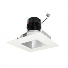 Nora NPRLV-4SNDSQ35XHZMPW - 4" Pearl Low Voltage LED Square Retrofit Reflector with Square Aperture, 1100lm / 11W, 3500K,