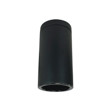 Nora NYLS3-6S1L635NC12BBB - 6" Sapphire III Surface Mount Black Cylinder, Black Reflector/Black Flange, 120-277; 0-10V