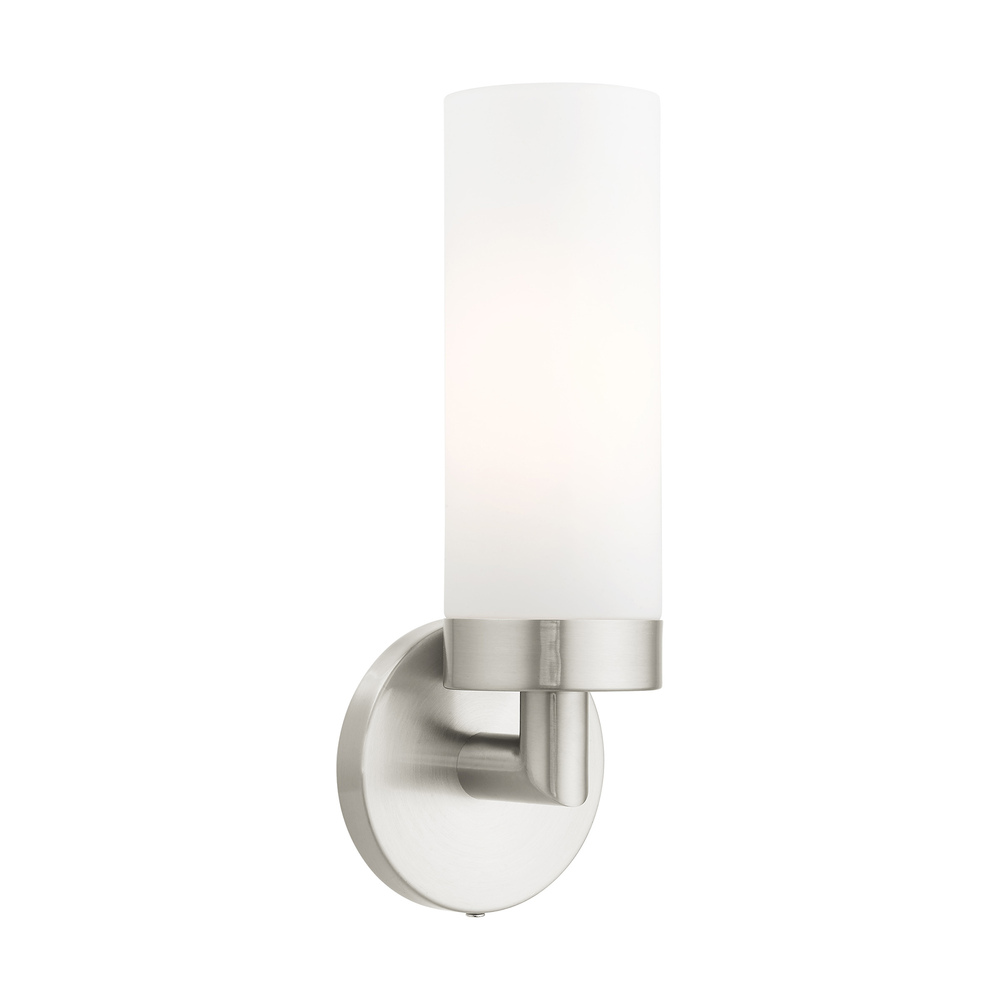 1 Lt Brushed Nickel ADA Single Sconce