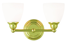 Livex Lighting 13662-02 - 2 Light Polished Brass Bath Light