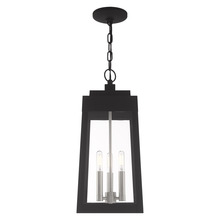 Livex Lighting 20857-04 - 3 Lt Black Outdoor Pendant Lantern