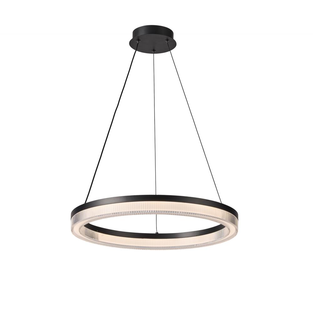 Ari Integrated LED Pendant 20", Black