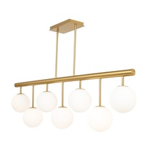 Artcraft AC11767BR - Aurelia Collection 7-Light Island/Pool Table Brass