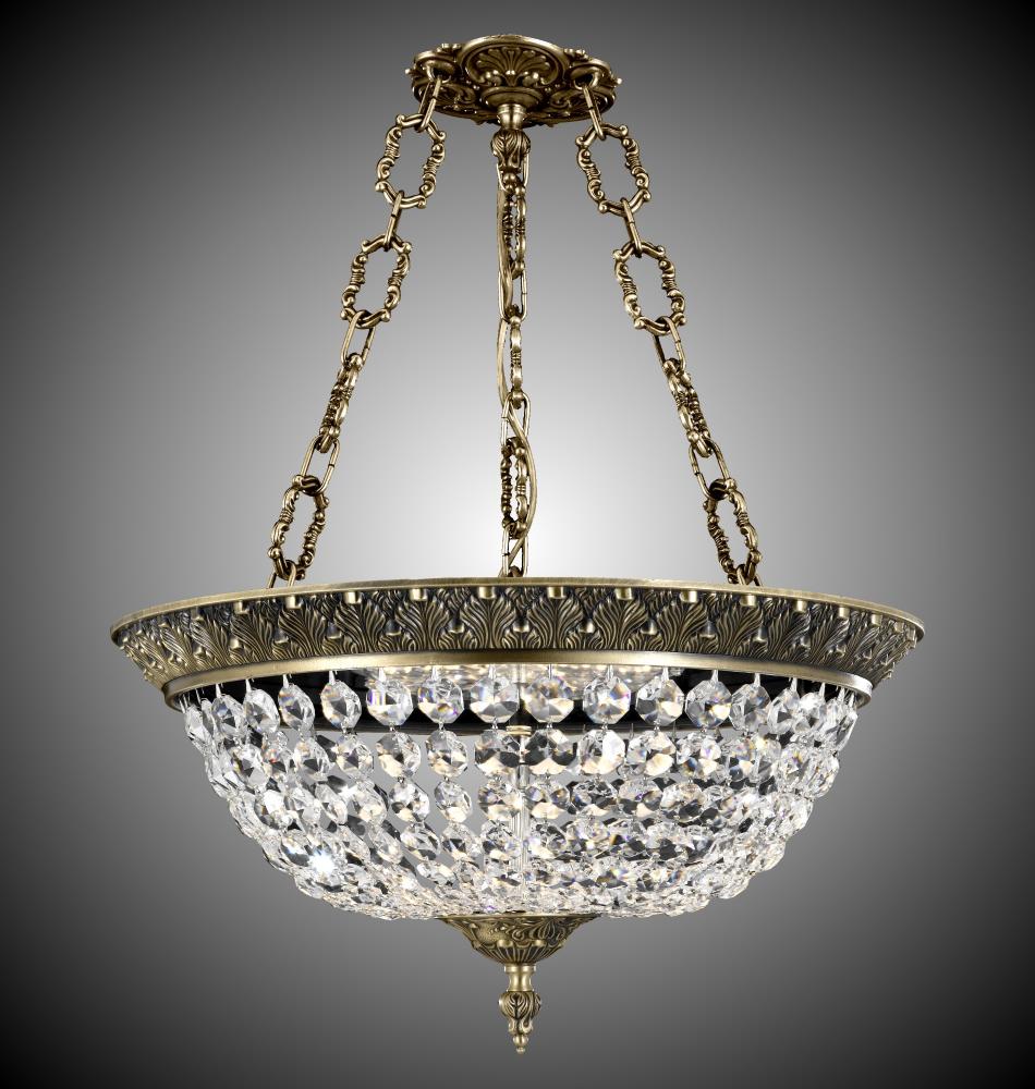 19"W 6 Light Corinthian Pendant