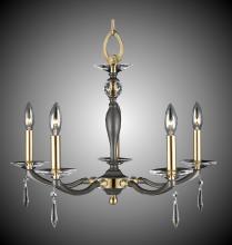 American Brass & Crystal CH5323-SP-32G-ST - 5 Light Kensington Chandelier