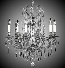 American Brass & Crystal CH7012-OTK-16G-ST - 6 Light Parisian Chandelier