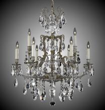 American Brass & Crystal CH7423-A-01G-PI - 6+3 Light Parisian Chandelier