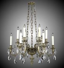 American Brass & Crystal CH9012-A-01G-PI - 12 Light Blairsden Chandelier Pendant