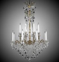 American Brass & Crystal CH9288-O-02G-PI - 8+8 Light Crystella Chandelier