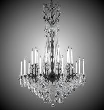 American Brass & Crystal CH9289-A-01G-PI - 10+10 Light Crystella Chandelier