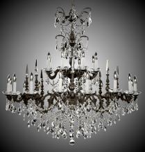 American Brass & Crystal CH9385-A-01G-PI - 24 Light Venetian Chandelier