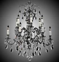 American Brass & Crystal CH9724-A-01G-PI - 6+6 Light Marlena Chandelier