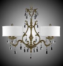 American Brass & Crystal IL9661-A-01G-ST-GL - 6 Light Chateau Island Light