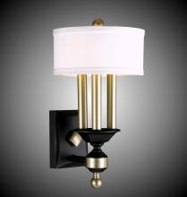 American Brass & Crystal WS5401-35S-ST-HL - 4 Light Kensington Extened Wall Sconce with Shade