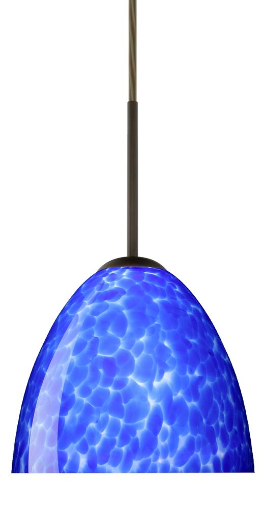 Besa Sasha Pendant Bronze Blue Cloud 1x50W B10 Med