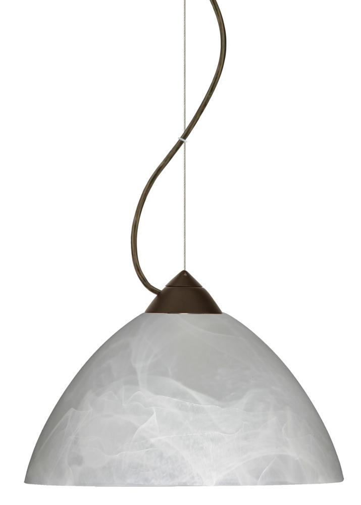 Besa Tessa LED Cable Pendant Marble Bronze 1x9W LED