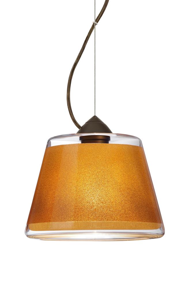 Besa Pica 9 Pendant 1Kx Gold Sand Bronze 1x9W LED