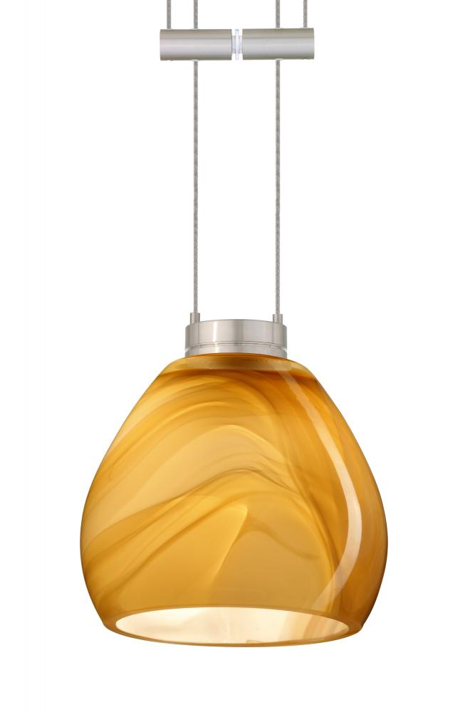 Besa Pendant Tay Tay Satin Nickel Honey 1x50W Halogen