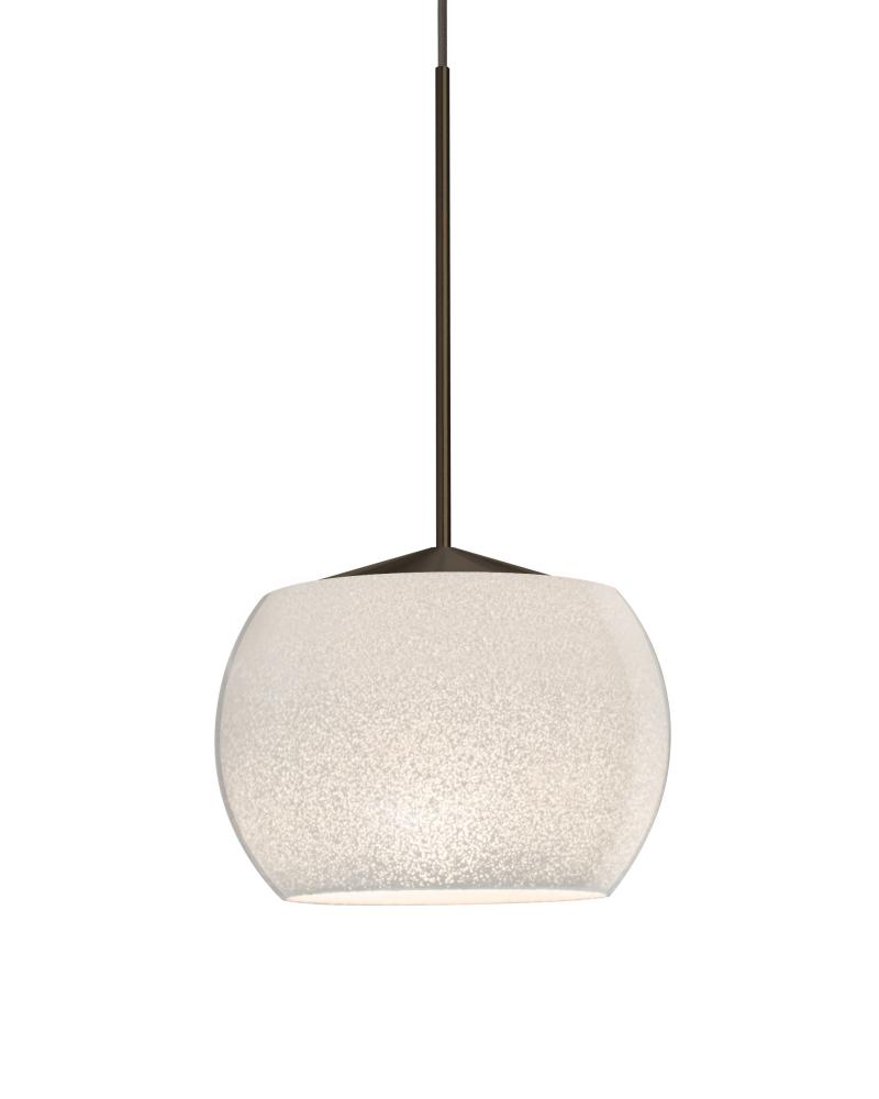 Besa, Keno Cord Pendant, White Sand, Bronze Finish, 1x3W LED