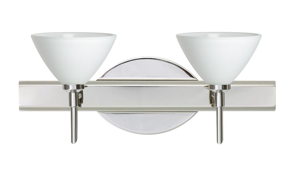 Besa Wall Domi Chrome White 2x5W LED