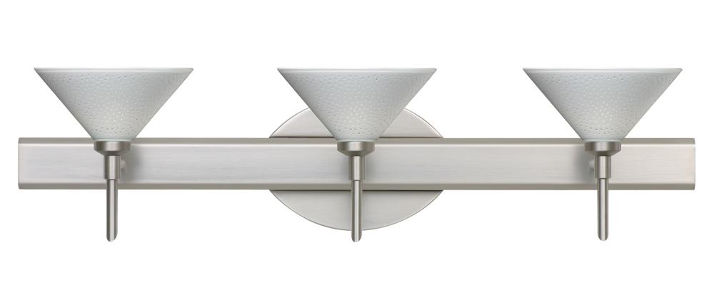 Besa Wall Kona Satin Nickel White Starpoint 3x5W LED