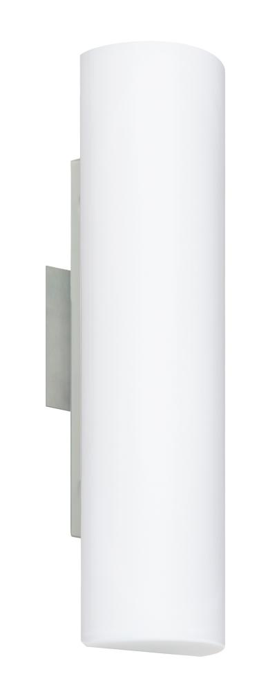 Besa Wall Baaz 16 Satin Nickel Opal Matte 2x40W B10