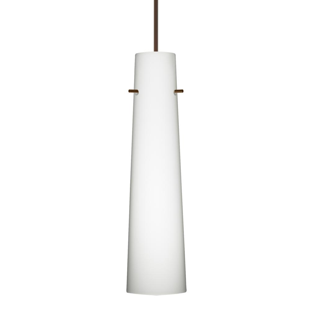 Besa Camino Pendant for Multiport Canopy Bronze Opal Matte 1x50W Halogen, 15Ft. Cord