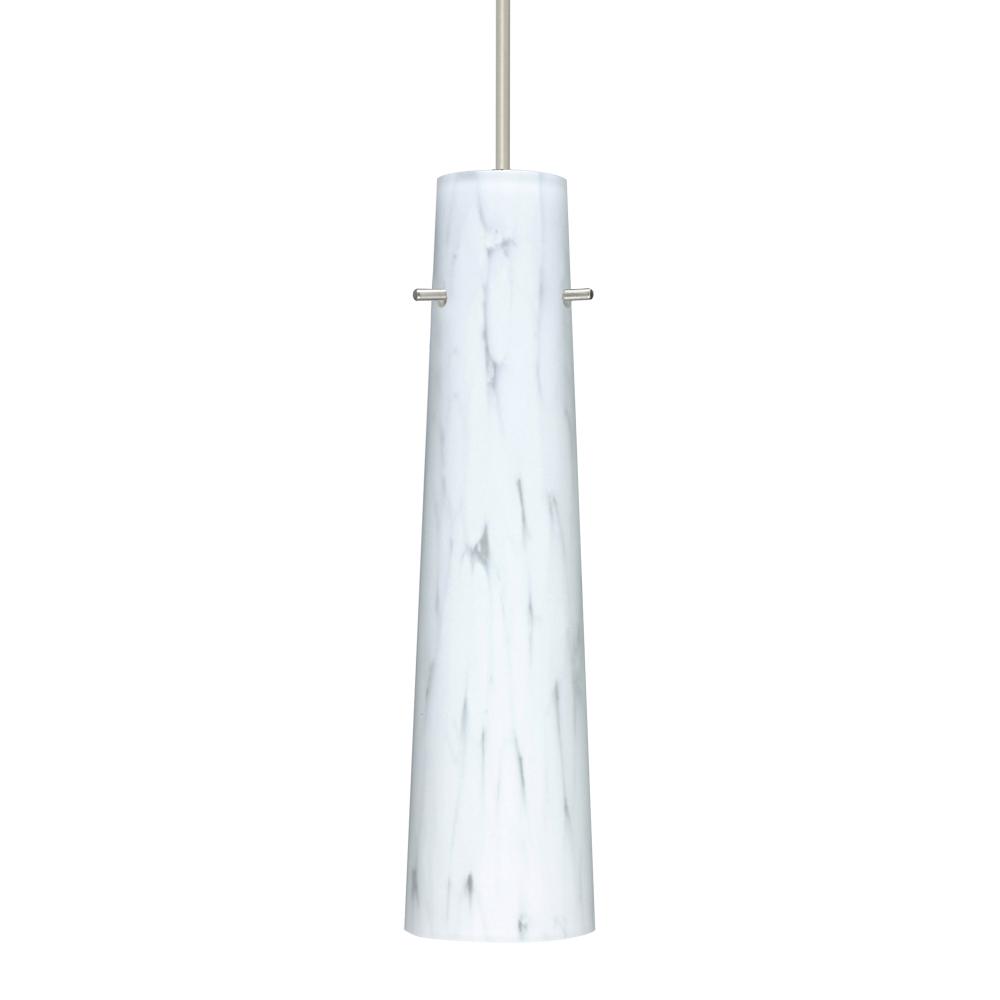 Besa Camino Pendant for Multiport Canopy Satin Nickel Carrera 1x50W Halogen, 15Ft. Cord