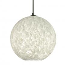 Besa Lighting 1JC-COCO1219-LED-BK - Besa Coco 12 Pendant, Carrera, Black Finish, 1x9W LED