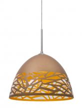 Besa Lighting 1JC-KIEVCP-LED-SN - Besa Kiev Pendant, Copper, Satin Nickel Finish, 1x9W LED