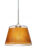 Besa Lighting 1JC-PIC9GD-SN - Besa Pendant Pica 9 Satin Nickel Gold Sand 1x75W Medium Base